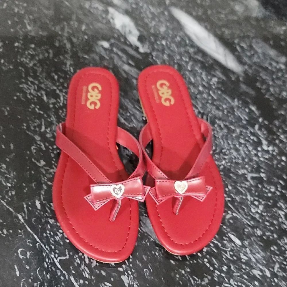BRAND NEW GBG BOWNOT SLIP ON WOMENS FLAT SANDALS
